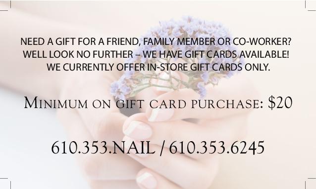 Relaxation Spaces Nails & Spa Business Card Back