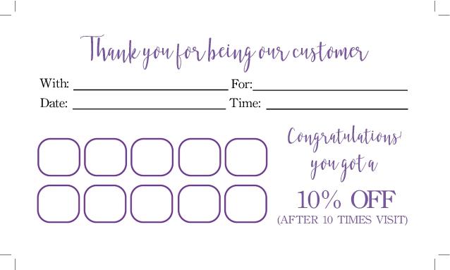 Elegant Traces Nails & Spa Business Card Back