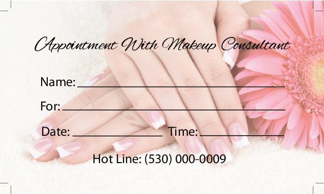Stones and Suns Nails & Spa Business Card Back