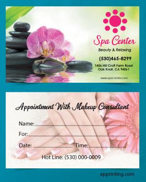 Stones and Suns Nails & Spa Business Card Front