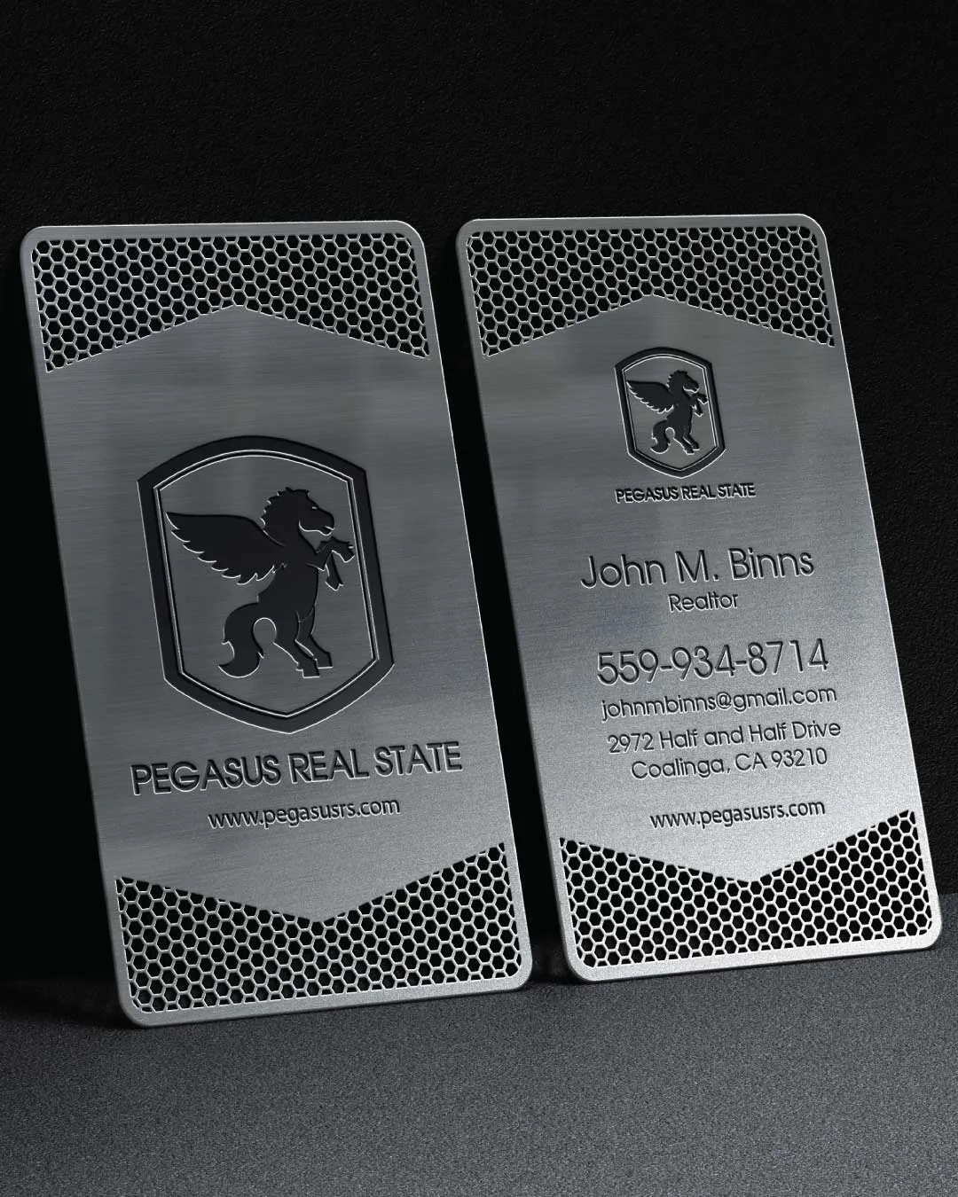 Imperial silver Raised Foil Business Cards AP Printing - Imperial silver Raised Foil Business Cards - Custom Printing Services