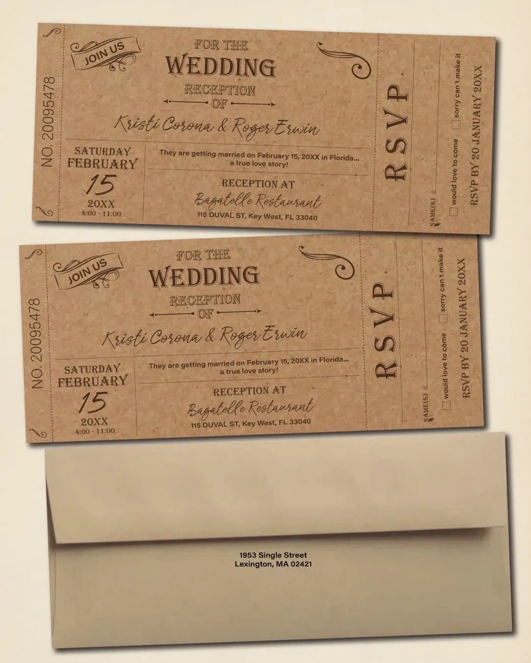 Boarding Pass Wedding Invitations Category