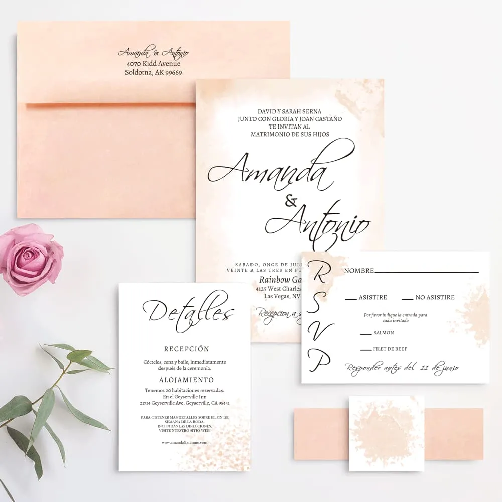Spanish/English Invitations Category