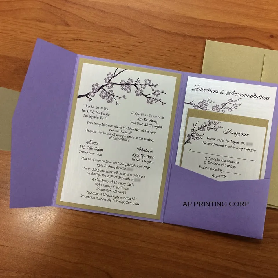 Pockets & Folds Invitations Category