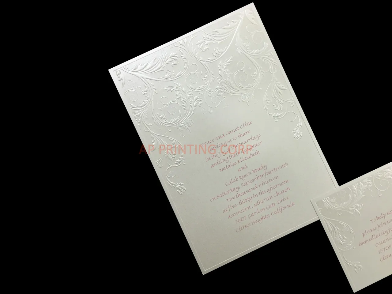 AP Printing - Latte Dream [CC-35] Fancy Luxury Wedding Invitation - Custom Printing Services