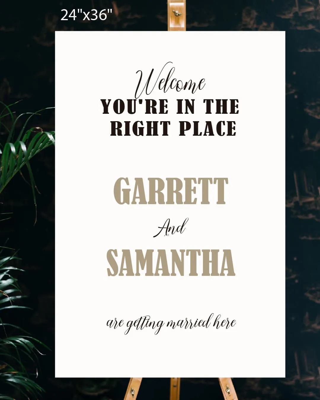 Beautiful Formal Design Welcome Sign AP Printing - Beautiful Formal Design Welcome Sign - Custom Printing Services