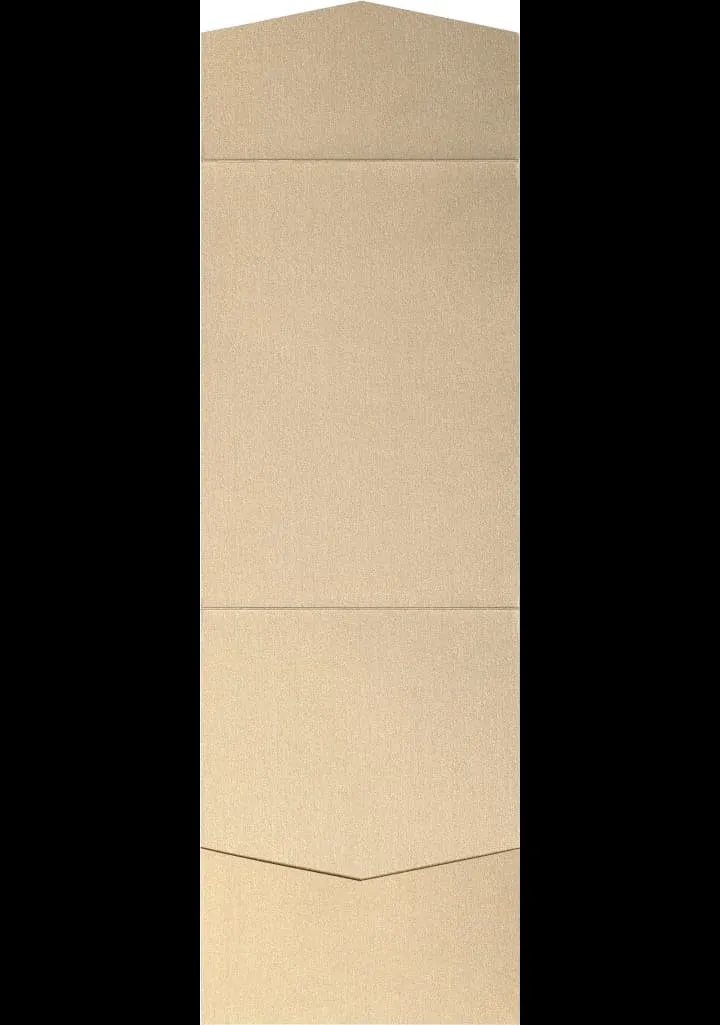 Gold Leaf Metallic Pocket & Folder Invitation Card, A7 Cascade AP Printing - Gold Leaf Metallic Pocket & Folder Invitation Card, A7 Cascade - Custom Printing Services