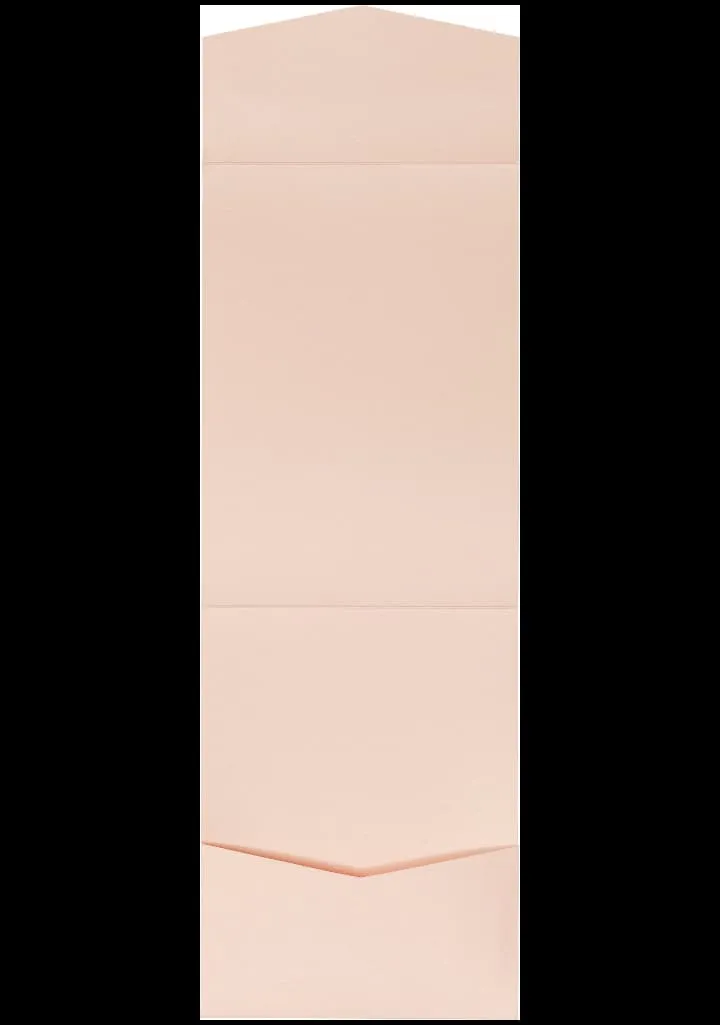 Peach (Coral) Metallic Pocket & Folder Invitation Card, A7 Cascade AP Printing - Peach (Coral) Metallic Pocket & Folder Invitation Card, A7 Cascade - Custom Printing Services