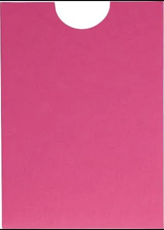 Razzle Pink Solid Sleeve, 5" x 7" Pocket & Folder Invitation