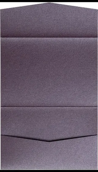 AP Printing - Ruby Purple Metallic Pocket & Folder Invitation Card, A7 Atlas - Custom Printing Services