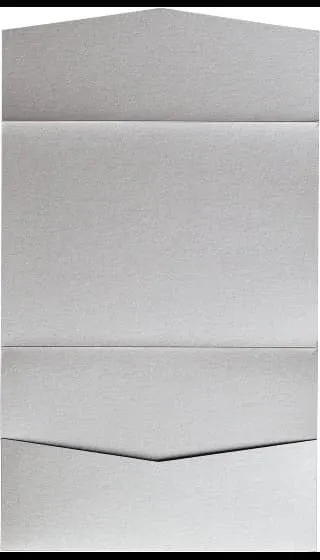 AP Printing - Silver Metallic Pocket & Folder Invitation Card, A7 Atlas - Custom Printing Services