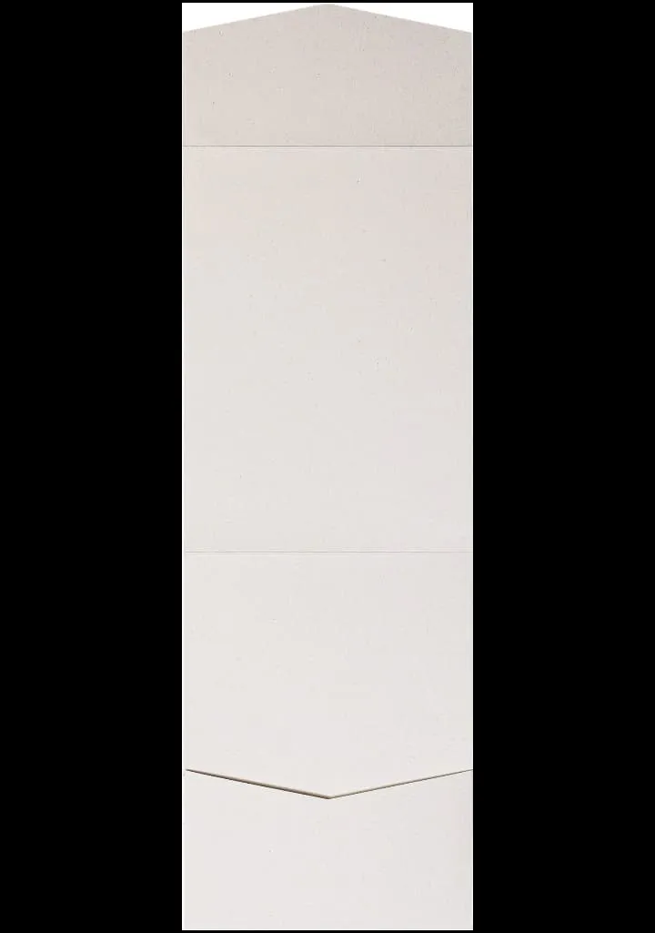 White Fiber Recycled Pocket & Folder Invitation Card, A7 Cascade AP Printing - White Fiber Recycled Pocket & Folder Invitation Card, A7 Cascade - Custom Printing Services