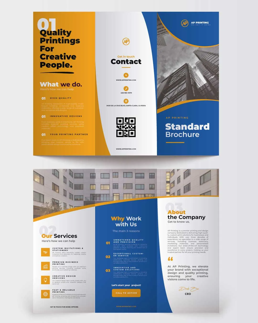 Standard Brochure AP Printing - Standard Brochure - Custom Printing Services