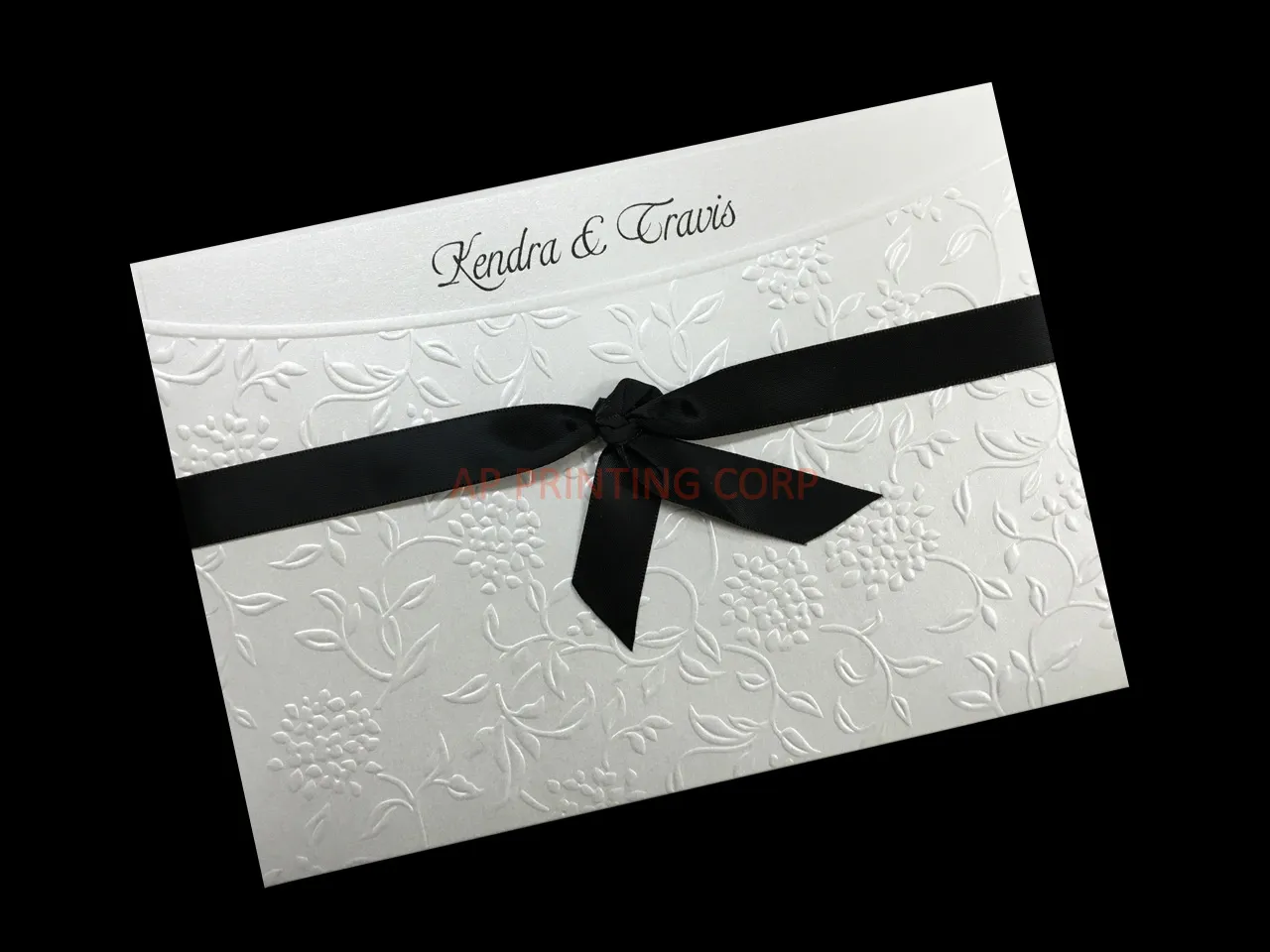 AP Printing - Wrapped in Love [CC-80] Fancy Luxury Wedding Invitation - Custom Printing Services