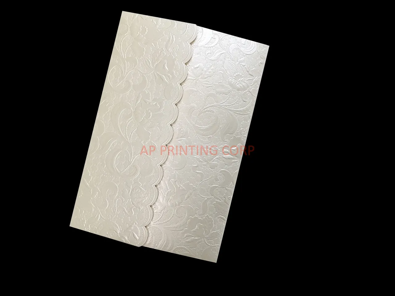 AP Printing - Couture Lace CC-66 Fancy Luxury Wedding Invitation - Custom Printing Services