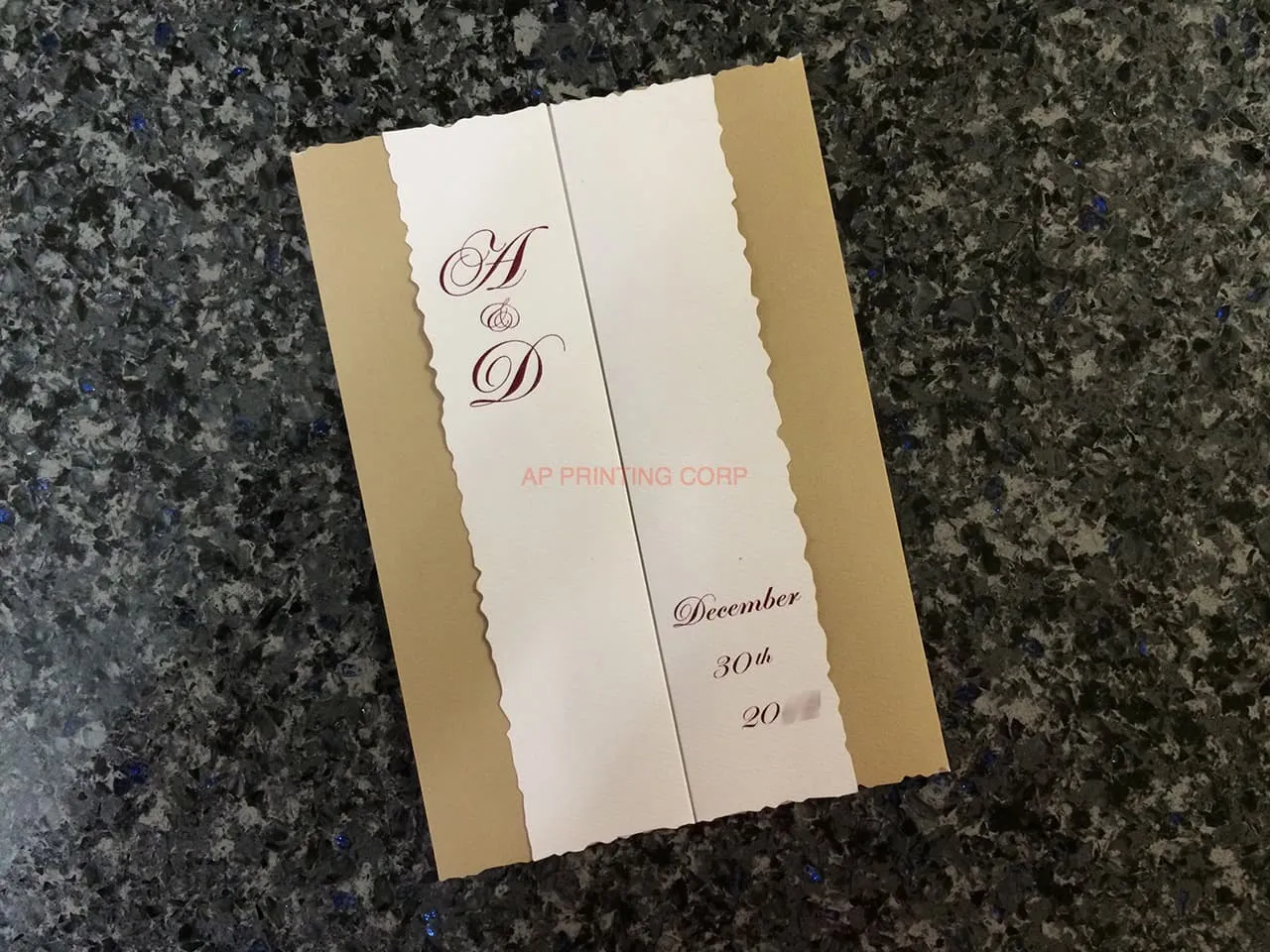 AP Printing - K8434 [I-10] Vietnamese & English Wedding Invitation - Custom Printing Services