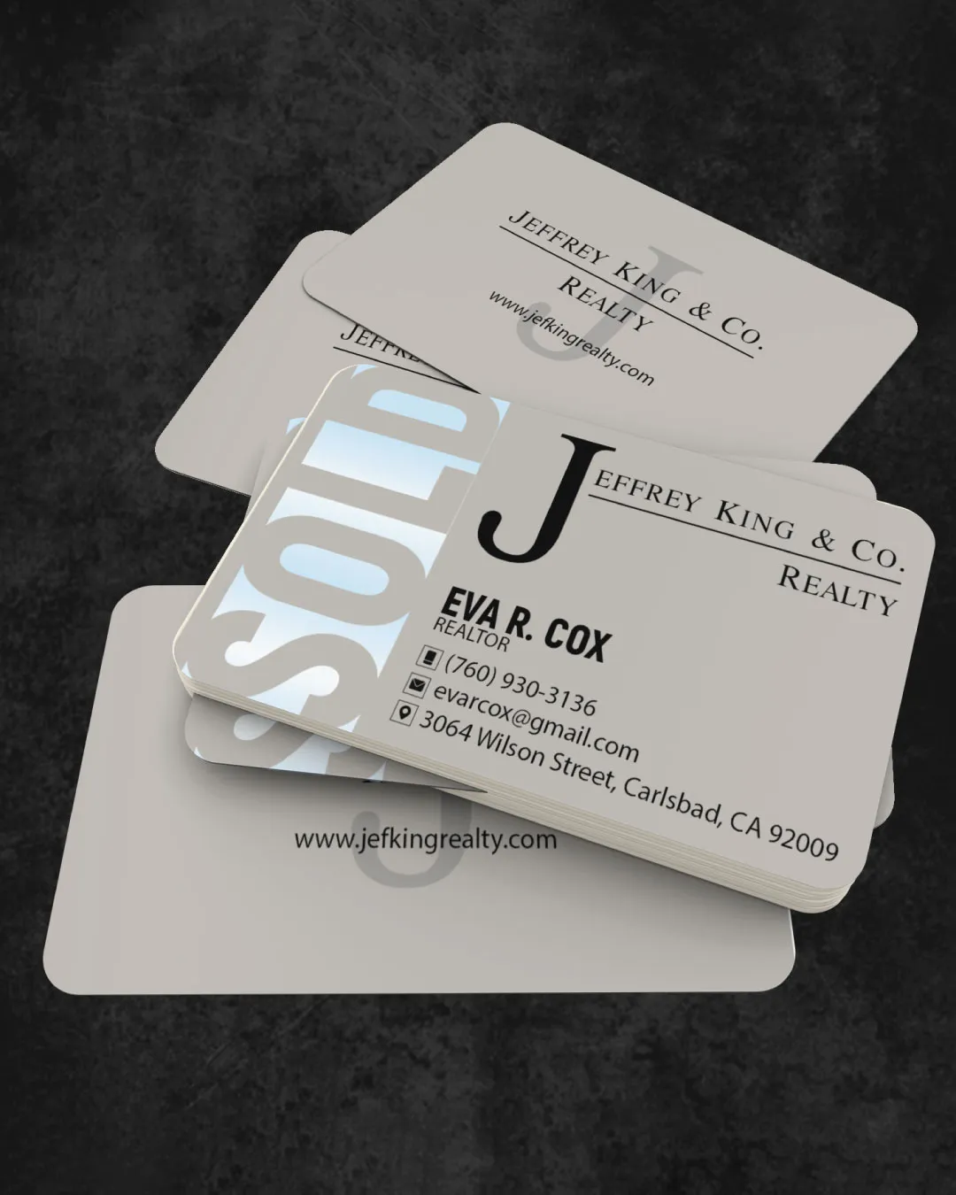 Simple Unicolor Design Standard Business Cards AP Printing - Simple Unicolor Design Standard Business Cards - Custom Printing Services
