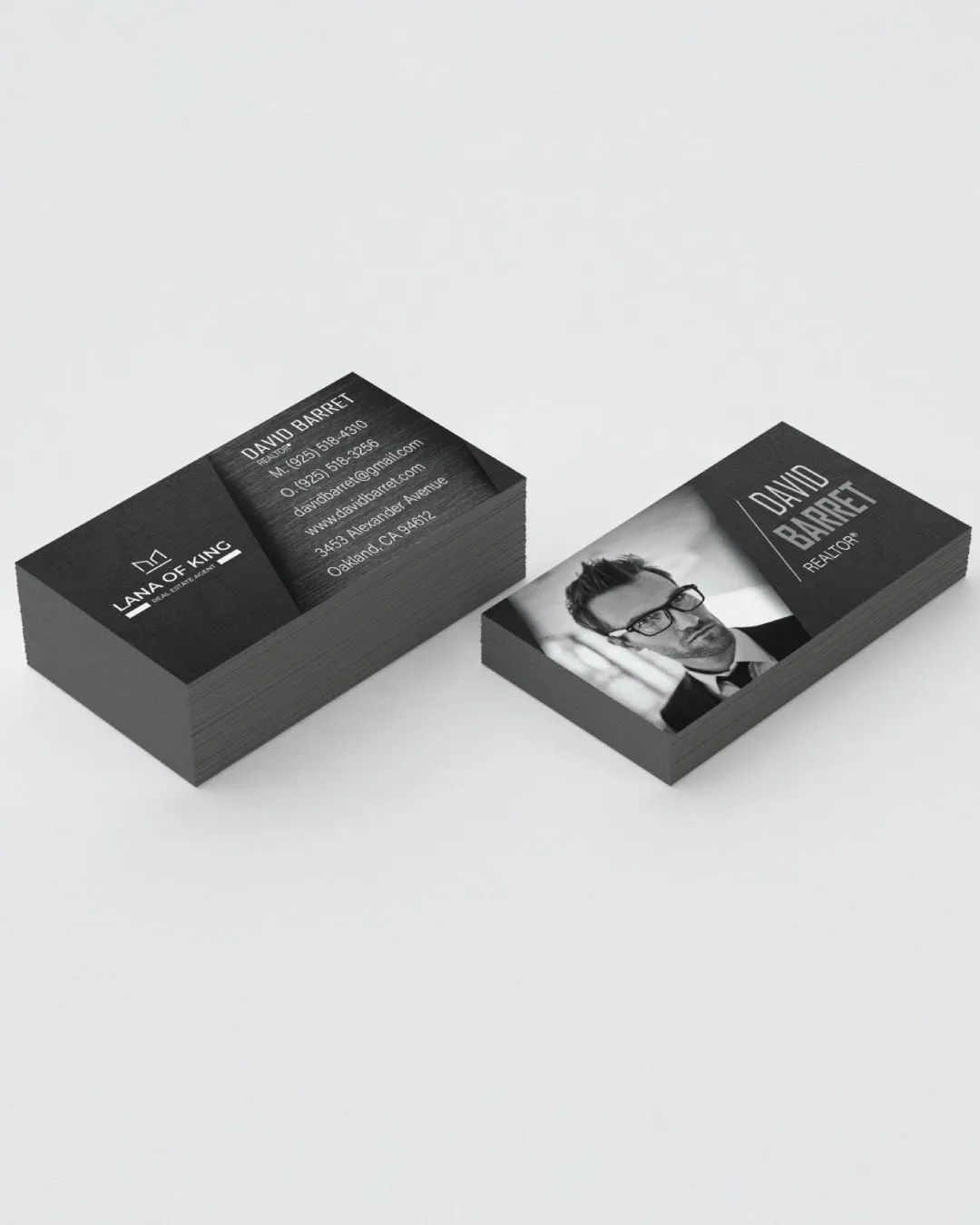 AP Printing - Black Texture Painted Edge Business Cards - Custom Printing Services