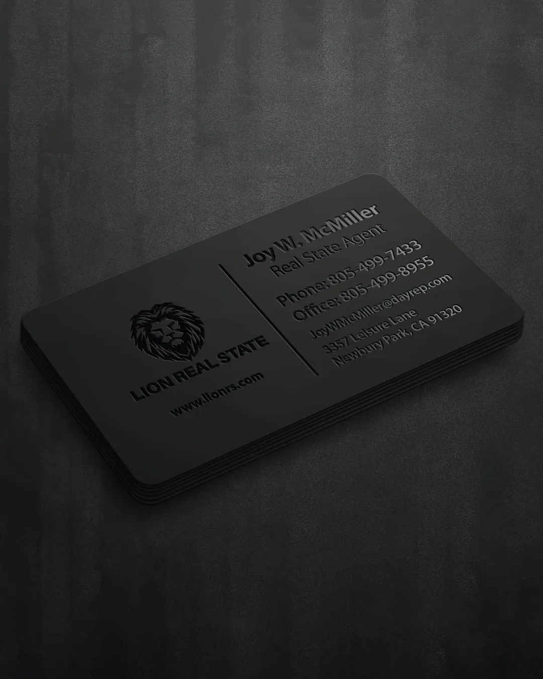 AP Printing - Elegance in the Hands Raised Spot UV Business Cards - Custom Printing Services