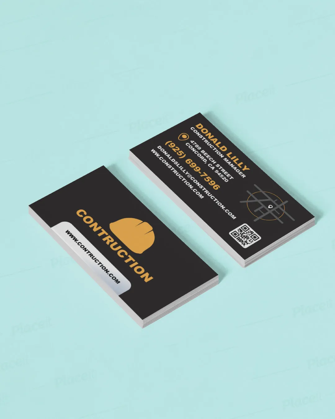 AP Printing - Landscaping & Contractors Standard Business Cards - Custom Printing Services