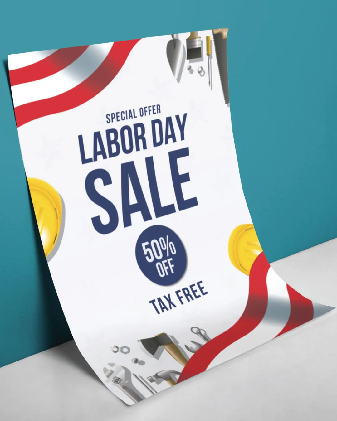 Posters Labor Day with Construction AP Printing - Posters Labor Day with Construction - Custom Printing Services