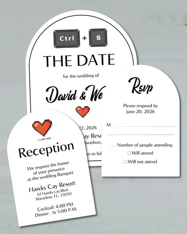 Ctrl Wedding Unique Style Wedding Invitations AP Printing - Ctrl Wedding Unique Style Wedding Invitations - Custom Printing Services