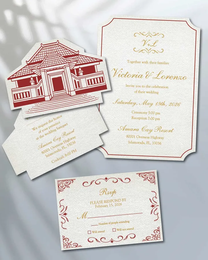 AP Printing - Love Ritual Unique Style Wedding Invitations - Custom Printing Services
