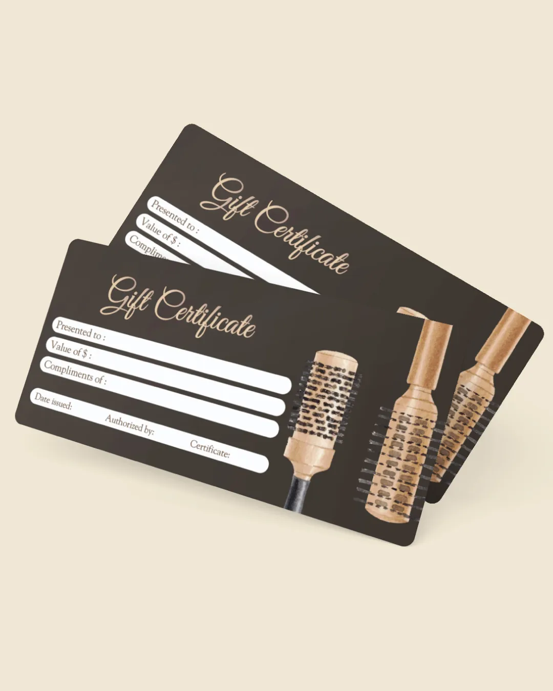 AP Printing - Combs Hair Gift Certificate - Custom Printing Services