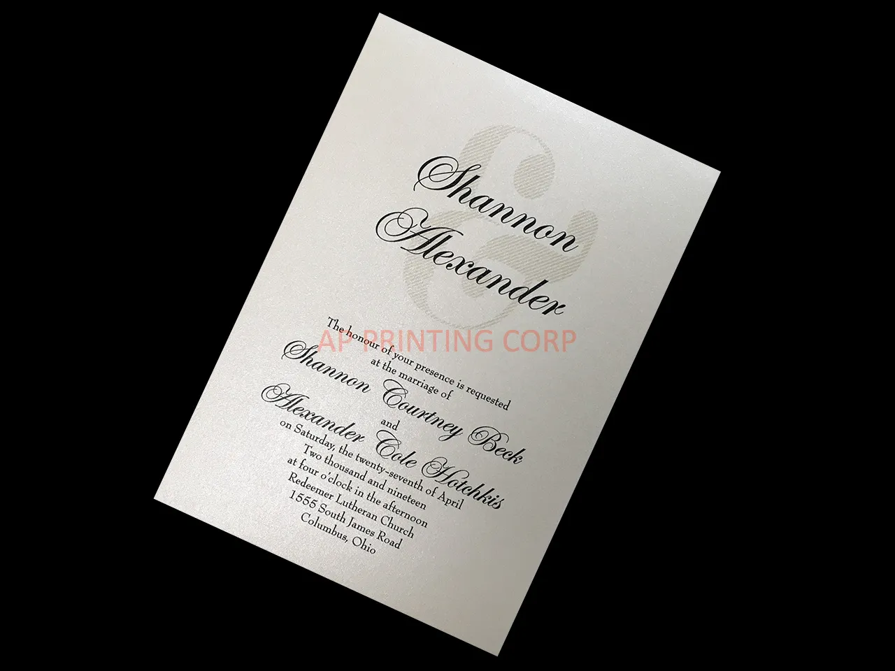 AP Printing - Together at Last [CC-26] - Custom Printing Services