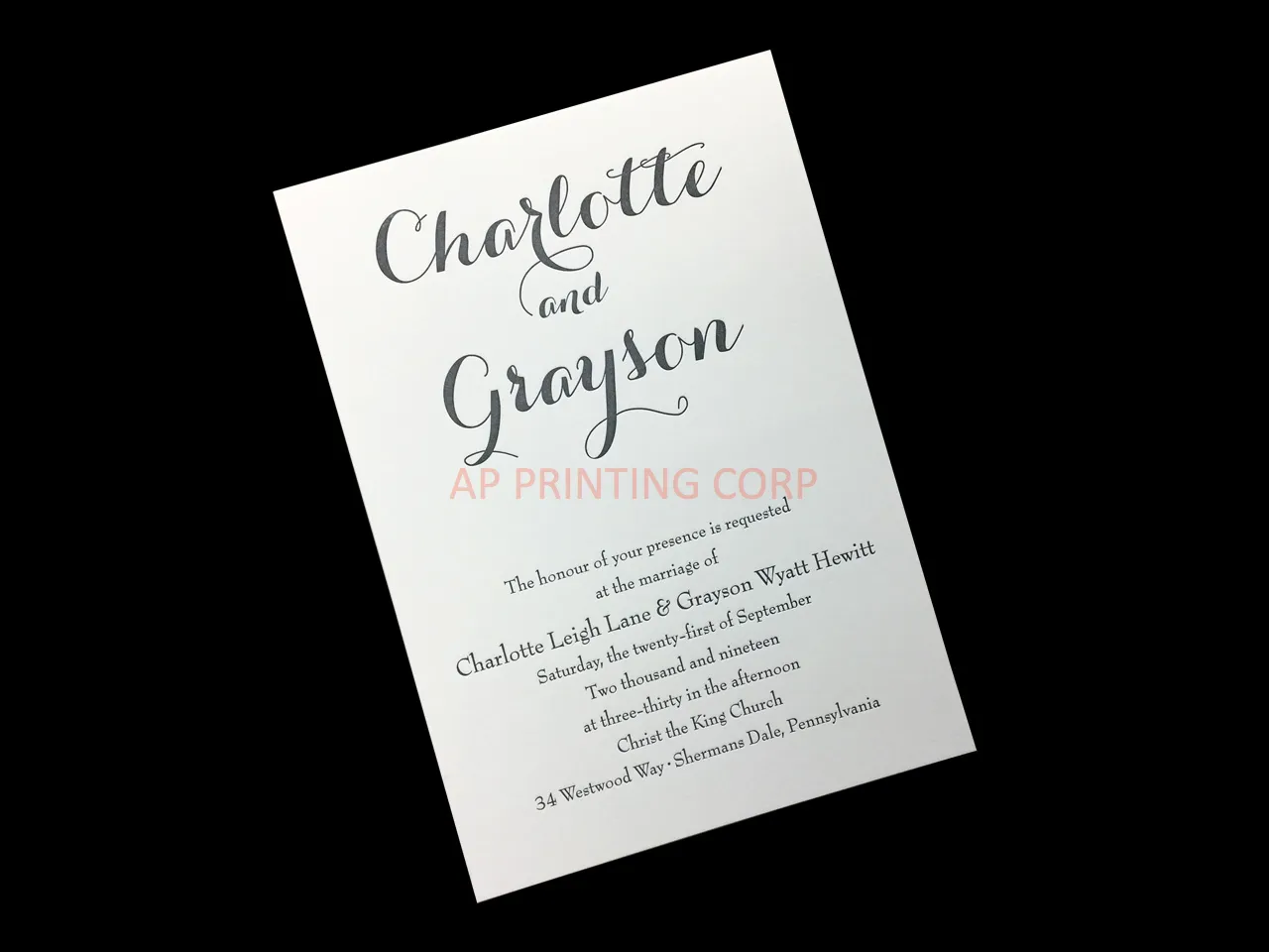 AP Printing - Typography Style [CC-90] - Custom Printing Services