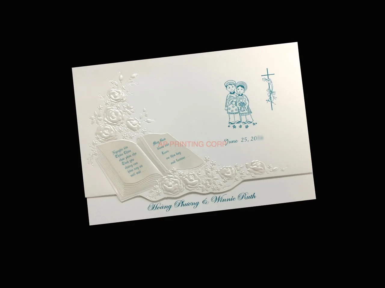 AP Printing - K9659 [I-11] Soulful Blooms Flowers Wedding Invitation - Custom Printing Services
