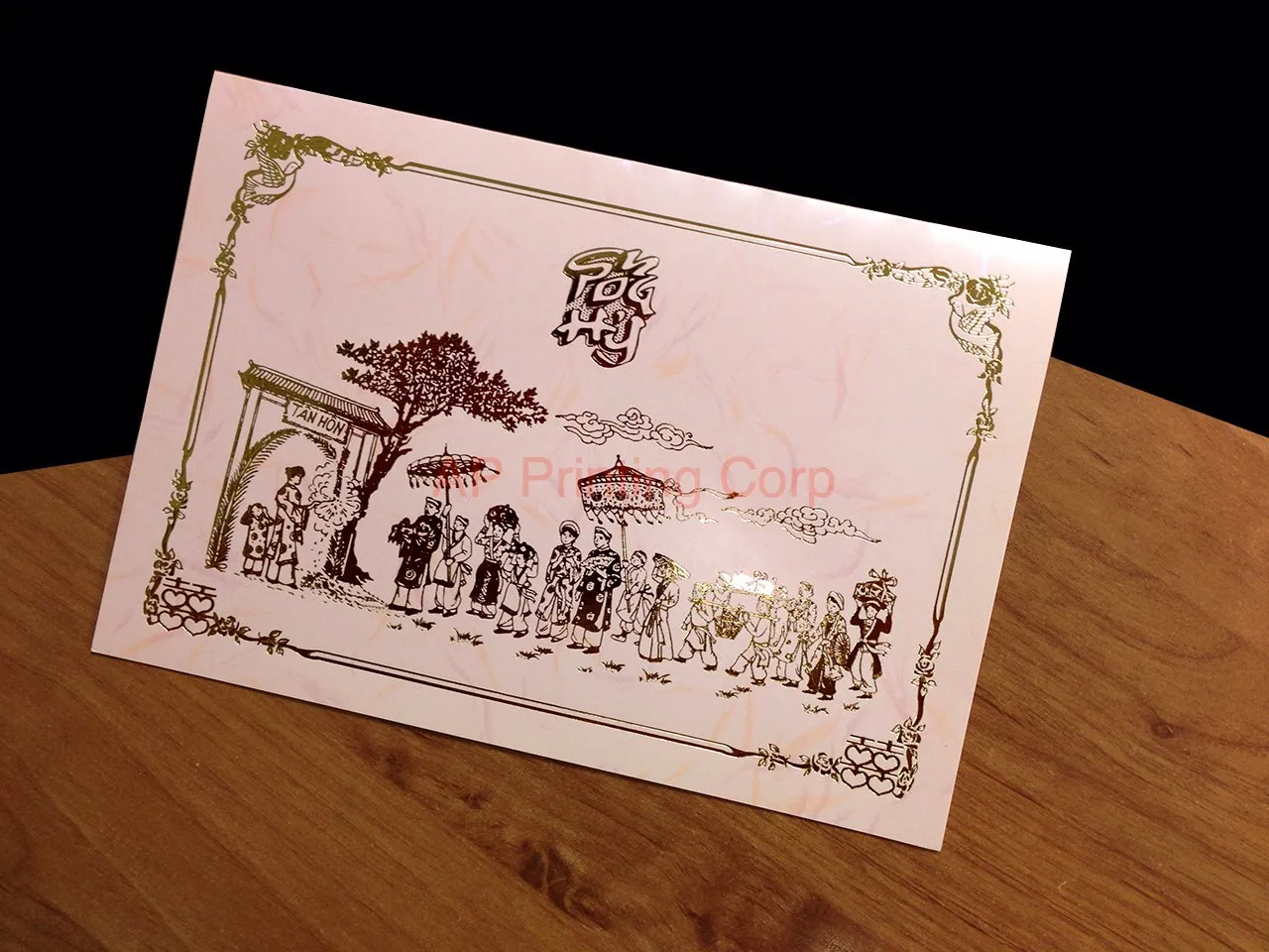 AP Printing - RD8-RPL2-V [V-L-01] Golden Ember Affair Wedding Entourage - Custom Printing Services