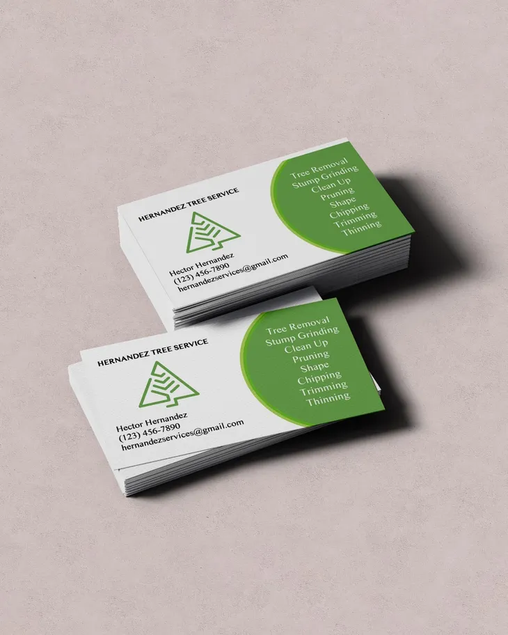 Tree Services Standard Business Cards AP Printing - Tree Services Standard Business Cards - Custom Printing Services