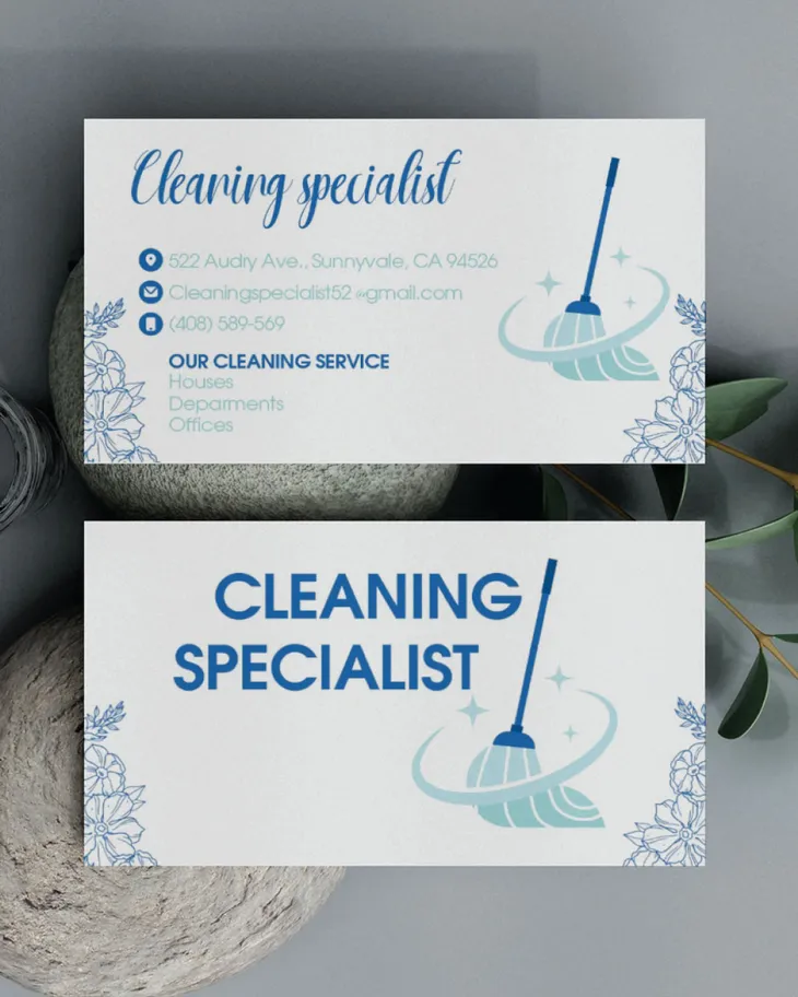 AP Printing - Fresh Blossom Clean Standard Business Cards - Custom Printing Services