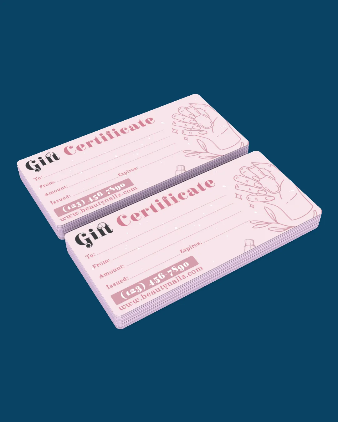 Hands Drawing Gift Certificate AP Printing - Hands Drawing Gift Certificate - Custom Printing Services