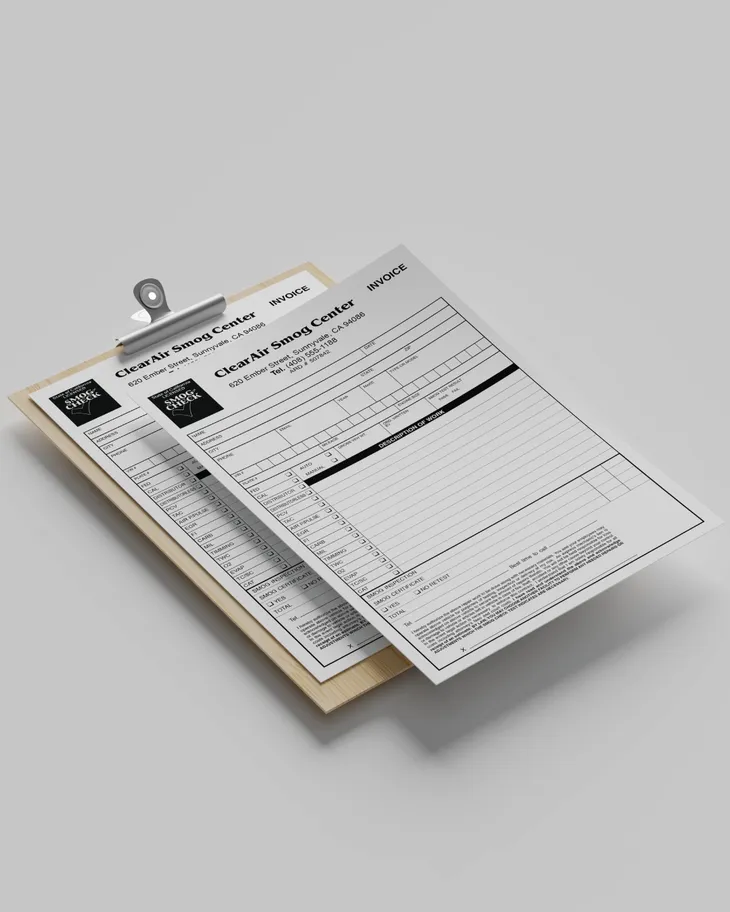 Clean Technical Grid Carbonless Forms (Invoice) AP Printing - Clean Technical Grid Carbonless Forms (Invoice) - Custom Printing Services
