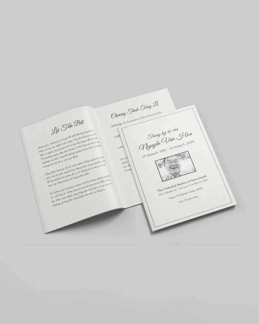 AP Printing - Classic Funeral Booklet - Custom Printing Services