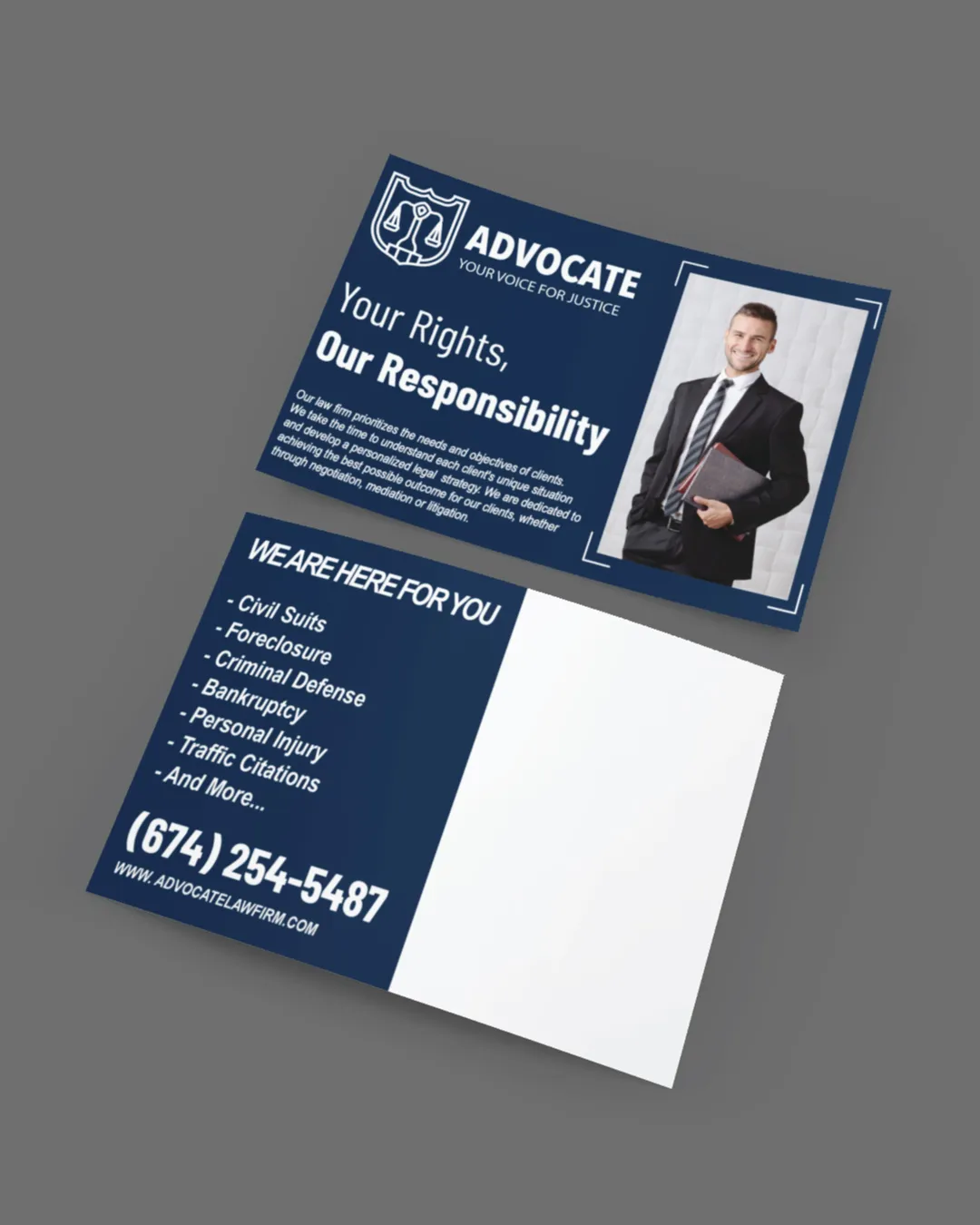 AP Printing - Blue Intense Postcards - Custom Printing Services