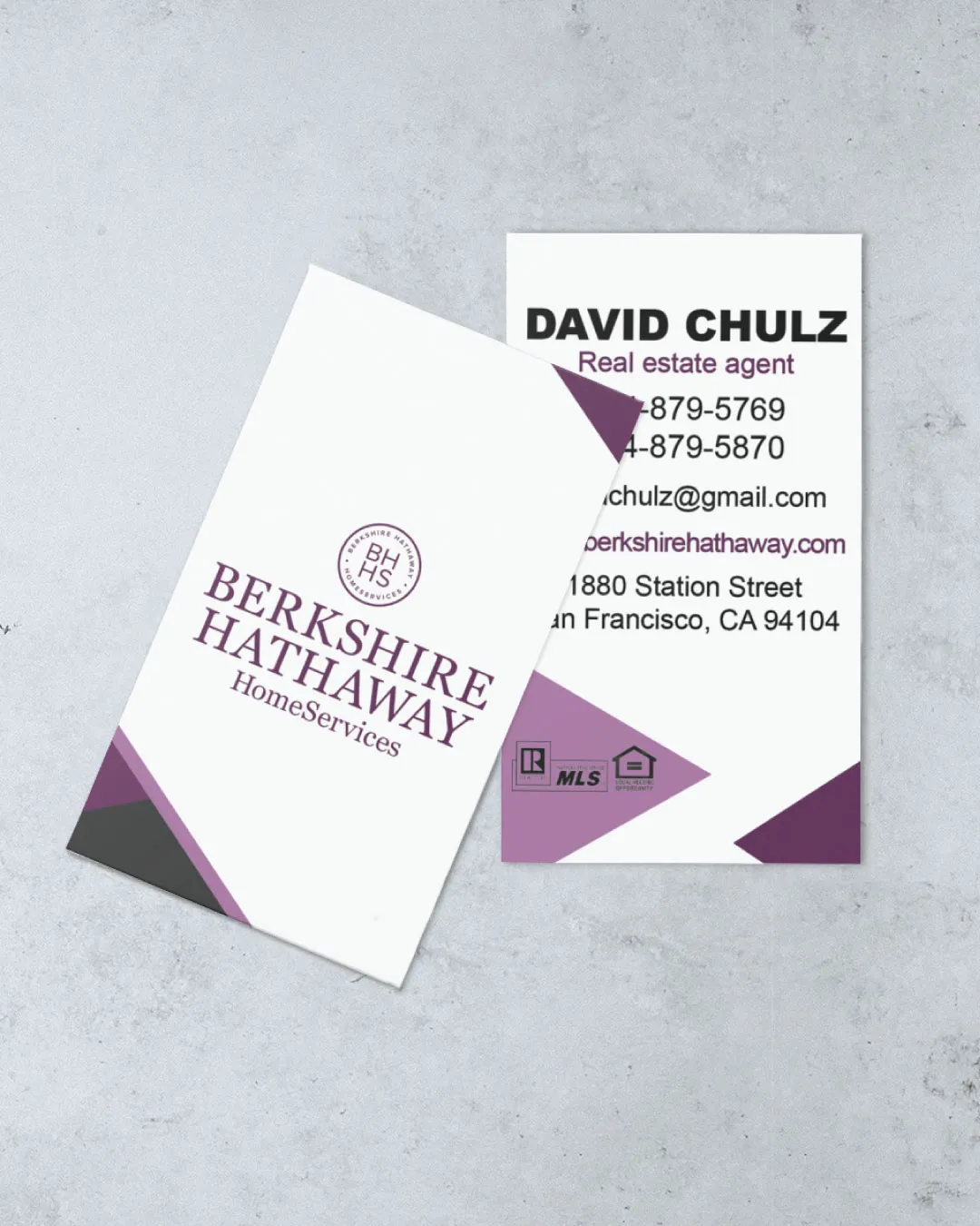 AP Printing - Berkshire Beautiful Abstract Design Standard Business Cards - Custom Printing Services
