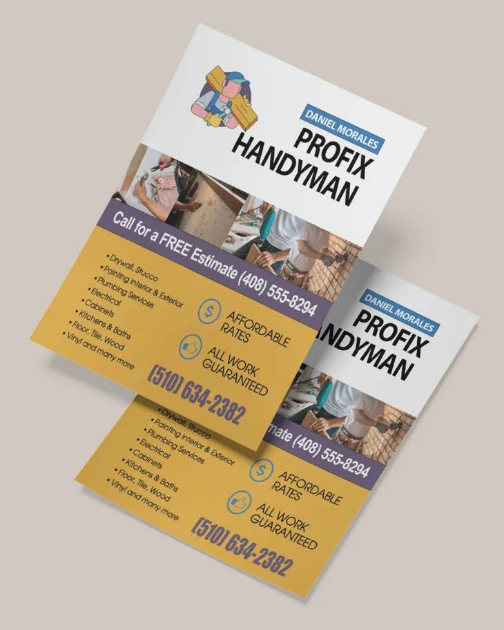 AP Printing - Golden Handy Touch Flyers - Custom Printing Services