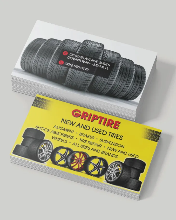 AP Printing - Urban Tire Power Standard Business Cards - Custom Printing Services