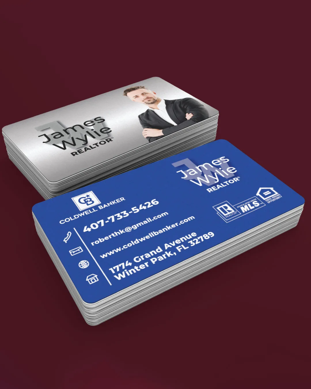 Coldwell Banker Beautiful Design With Gradient Standard Business Cards AP Printing - Coldwell Banker Beautiful Design With Gradient Standard Business Cards - Custom Printing Services