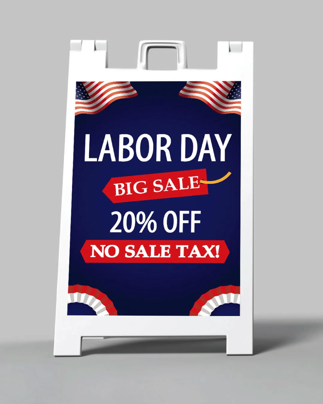 AP Printing - Creative Blue Design A-Frame Sign - Custom Printing Services