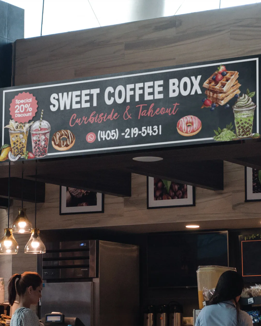 Smoothie and Donuts Banners AP Printing - Smoothie and Donuts Banners - Custom Printing Services