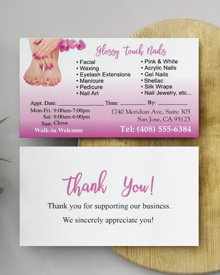 AP Printing - Blush Orchid Harmony Standard Business Cards - Custom Printing Services