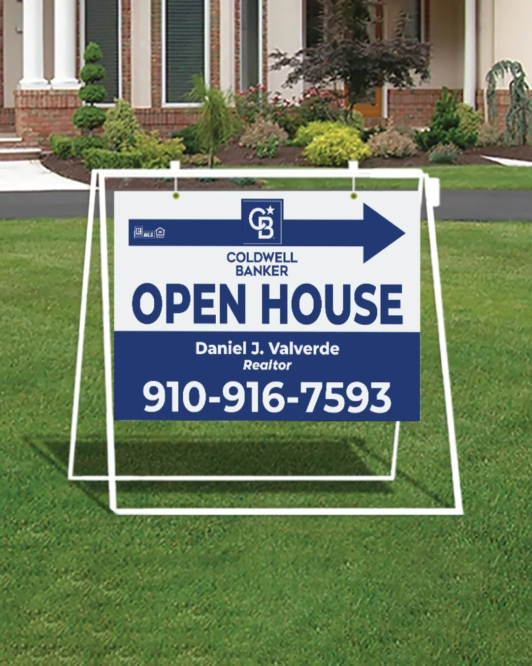 AP Printing - Coldwell Banker Pretty Design With Arrow Metal Sidewalk A-Frame - Custom Printing Services