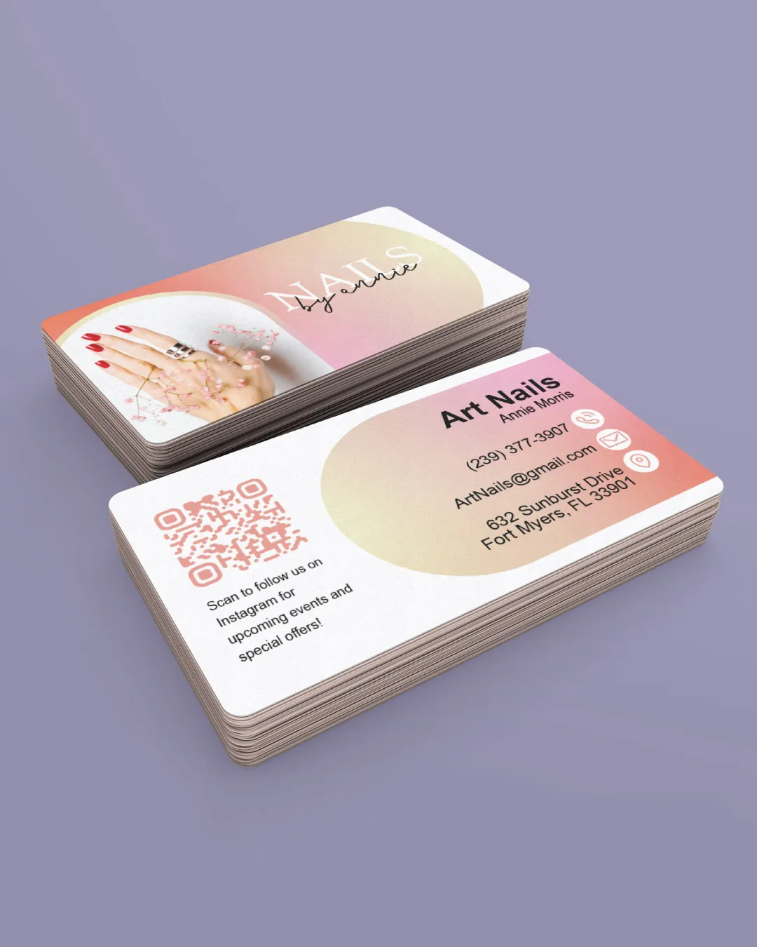AP Printing - Cute Gradient Standard Business Cards - Custom Printing Services