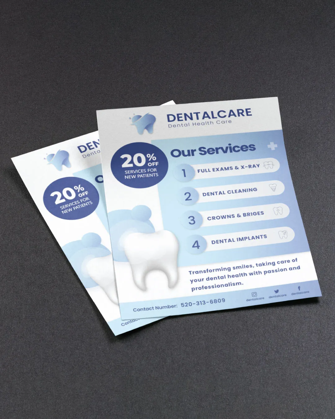 AP Printing - Gradient Circles Flyers - Custom Printing Services