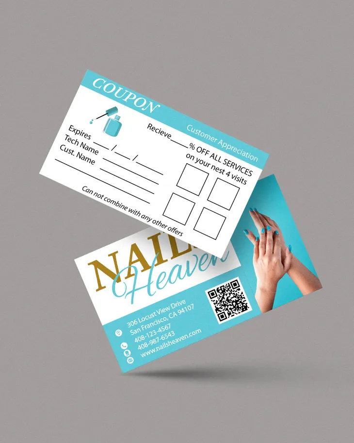 AP Printing - Beautiful Blue Sky Standard Business Cards - Custom Printing Services
