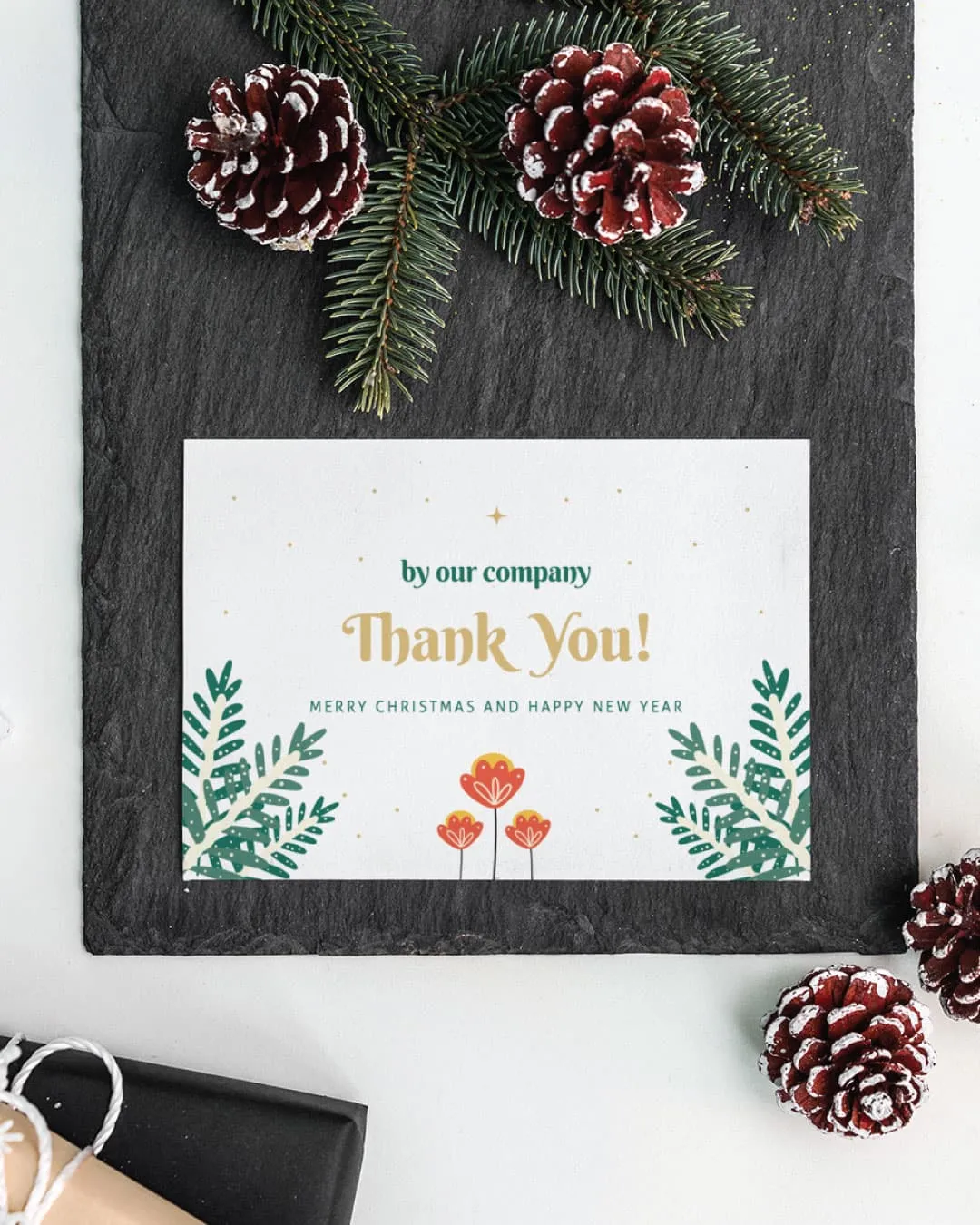 AP Printing - Natural Minimalist Thanks Card - Custom Printing Services